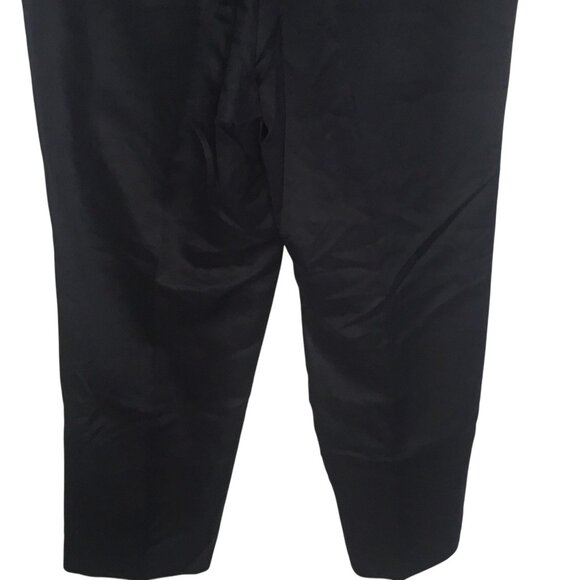 Roundtree & Yorke Pants Mens 40x32 Black Easy Care Dress Slacks Polyester - Picture 11 of 16